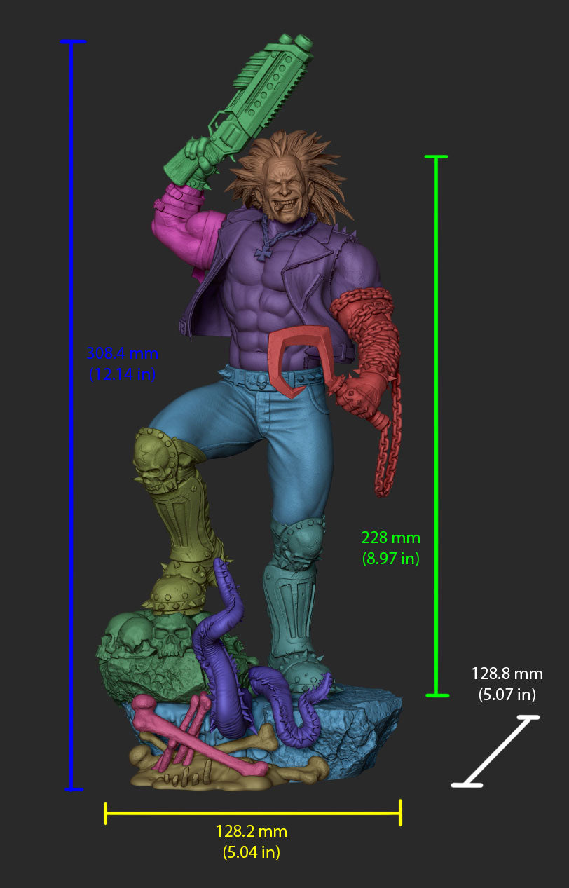 1756 Lobo - DC Comics - STL 3D Print Files