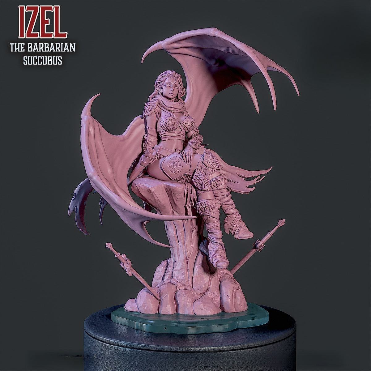 3696 Izel - The Barbarian Succubus - STL 3D Print Files