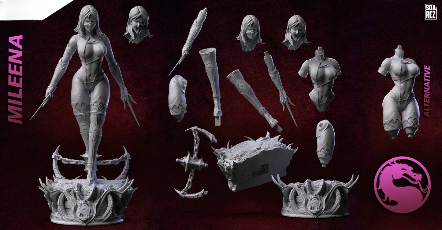 2891 Mileena - Motal Kombat - STL 3D Print Files