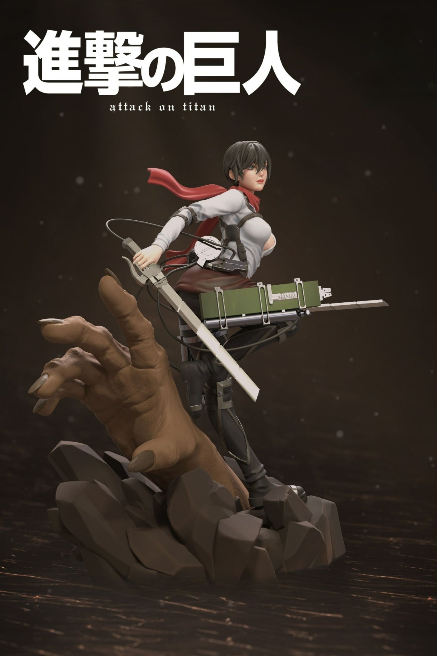 3812 Mikasa Ackerman - Attack on Titan - STL 3D Print Files