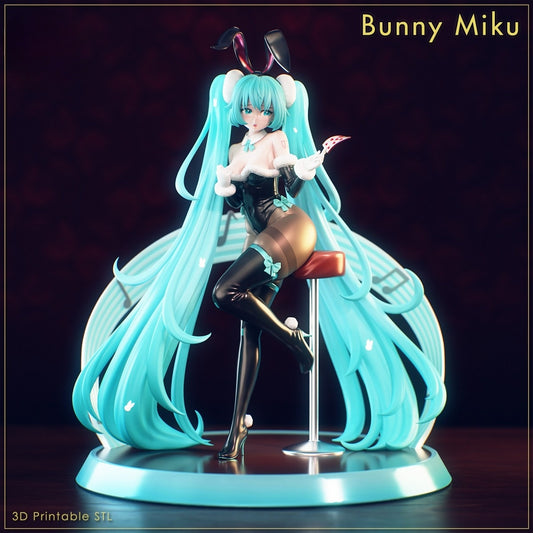 3480 Hatsune Miku - Vocaloid - STL 3D Print Files