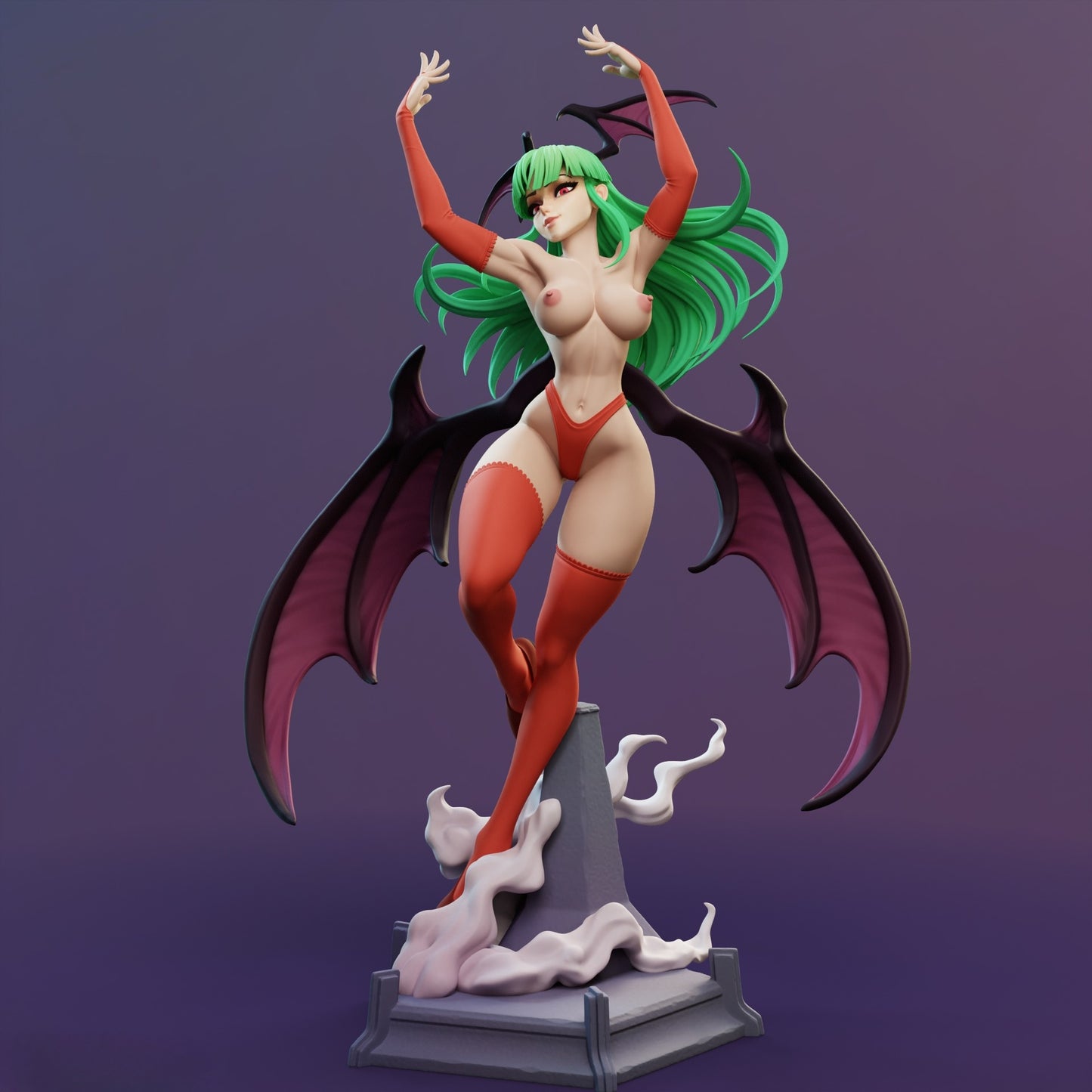 4180 Morrigan Aensland NSFW - Darkstalkers - STL 3D Print Files