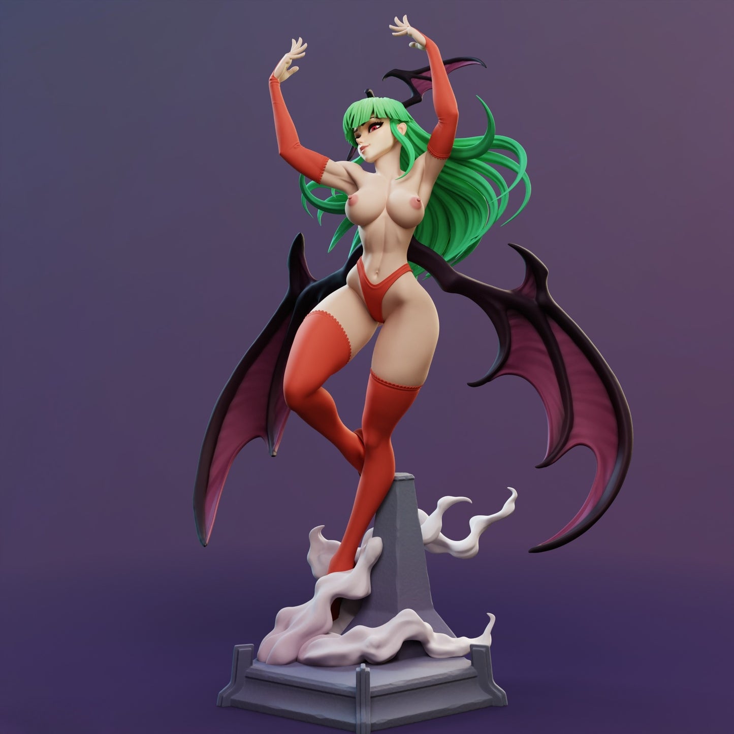 4180 Morrigan Aensland NSFW - Darkstalkers - STL 3D Print Files
