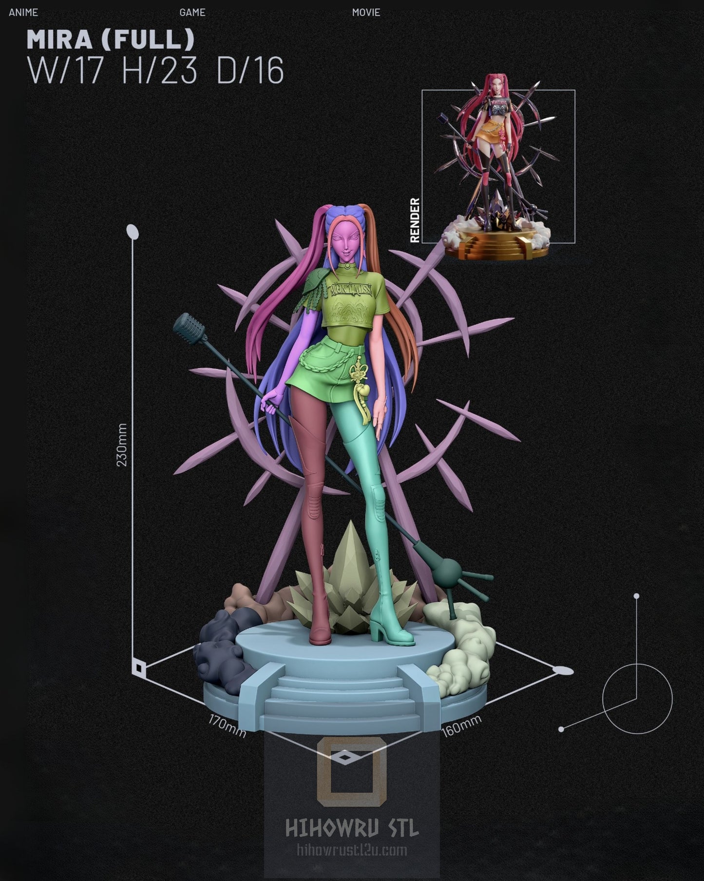 4526 Mira NSFW - KPop Demon Hunters - STL 3D Print Files