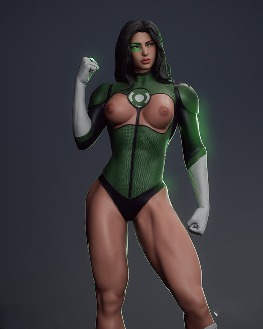 3207 Jessica Cruz NSFW - Green Lantern - STL 3D Print Files