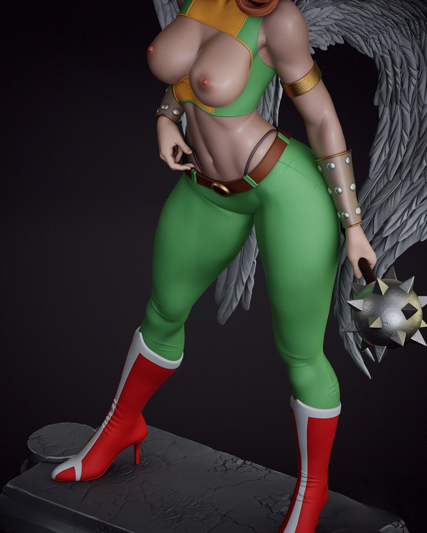 3862 Hawkgirl NSFW - DC Comics - STL 3D Print Files