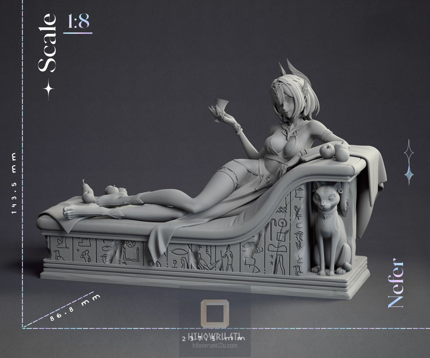 4617 Nefer NSFW - Genshin Impact - STL 3D Print Files