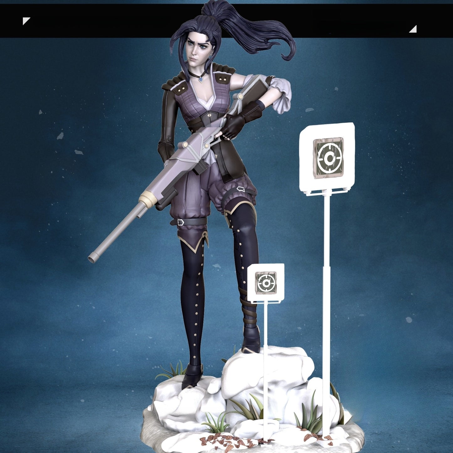 3464 Caitlyn Arcane - League of Legends - STL 3D Print Files