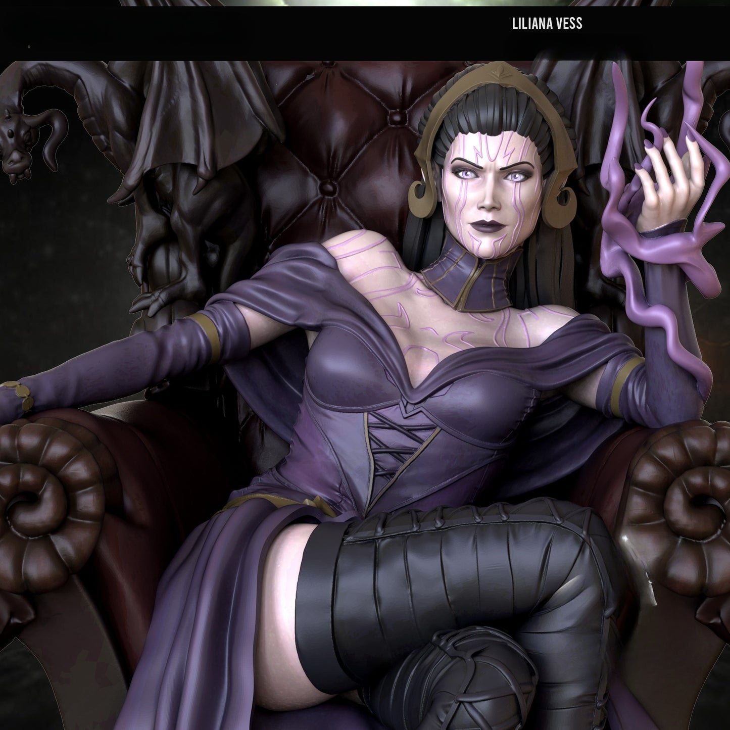 3482 Liliana Vess - MTG - STL 3D Print Files