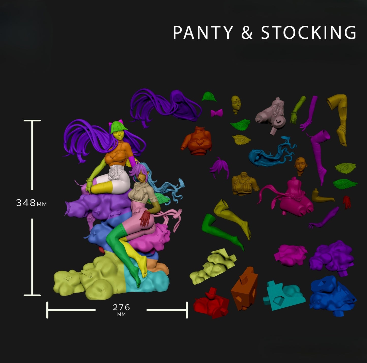 4110 Panty AND Stocking NSFW - STL 3D Print Files