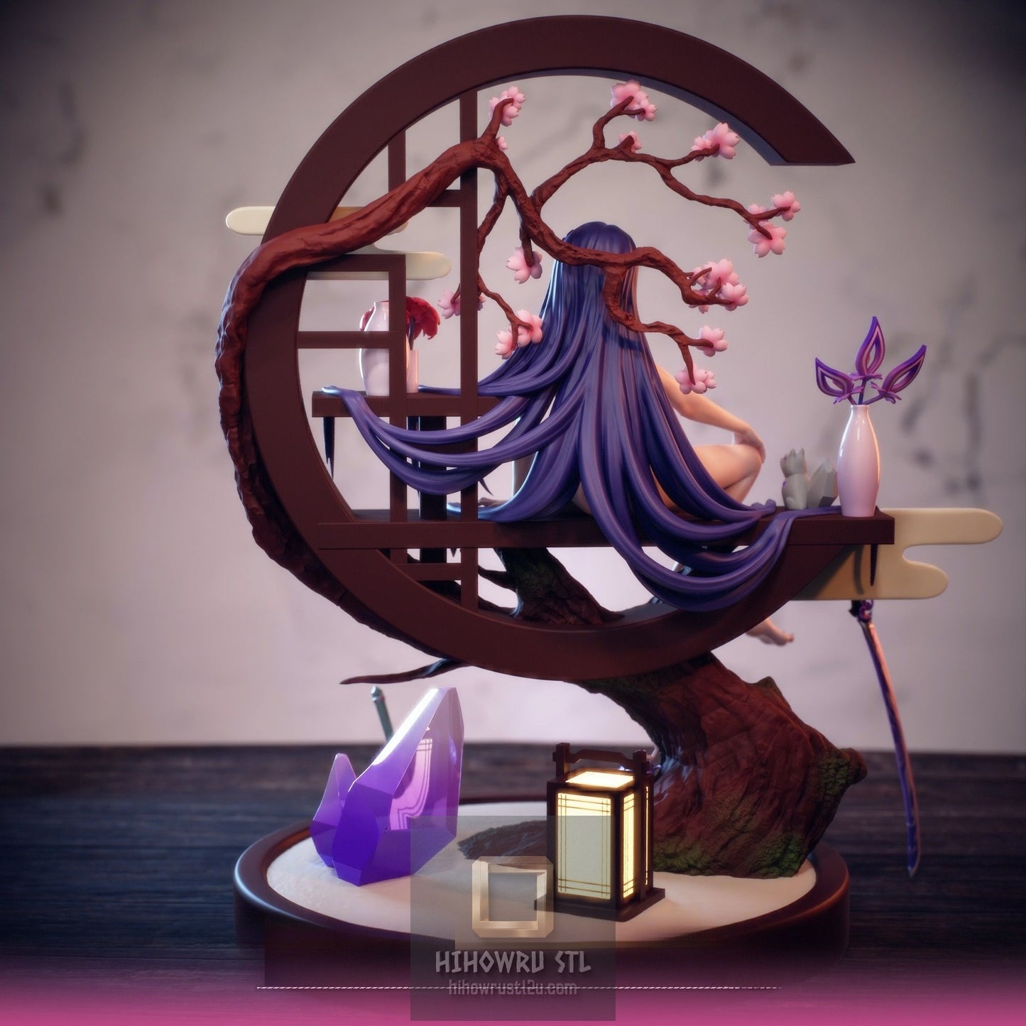 5210 Qipao Raiden Shogun NSFW - Genshin Impact - STL 3D Print Files