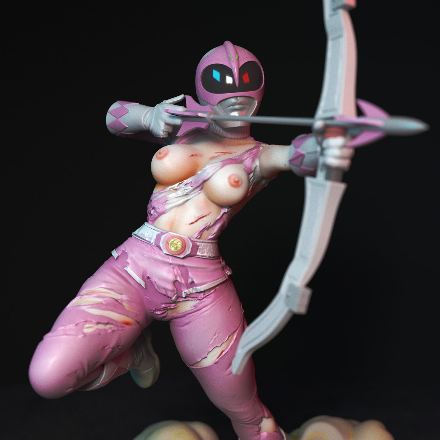 4114 Pink Ranger NSFW - Power Ranger - STL 3D Print Files