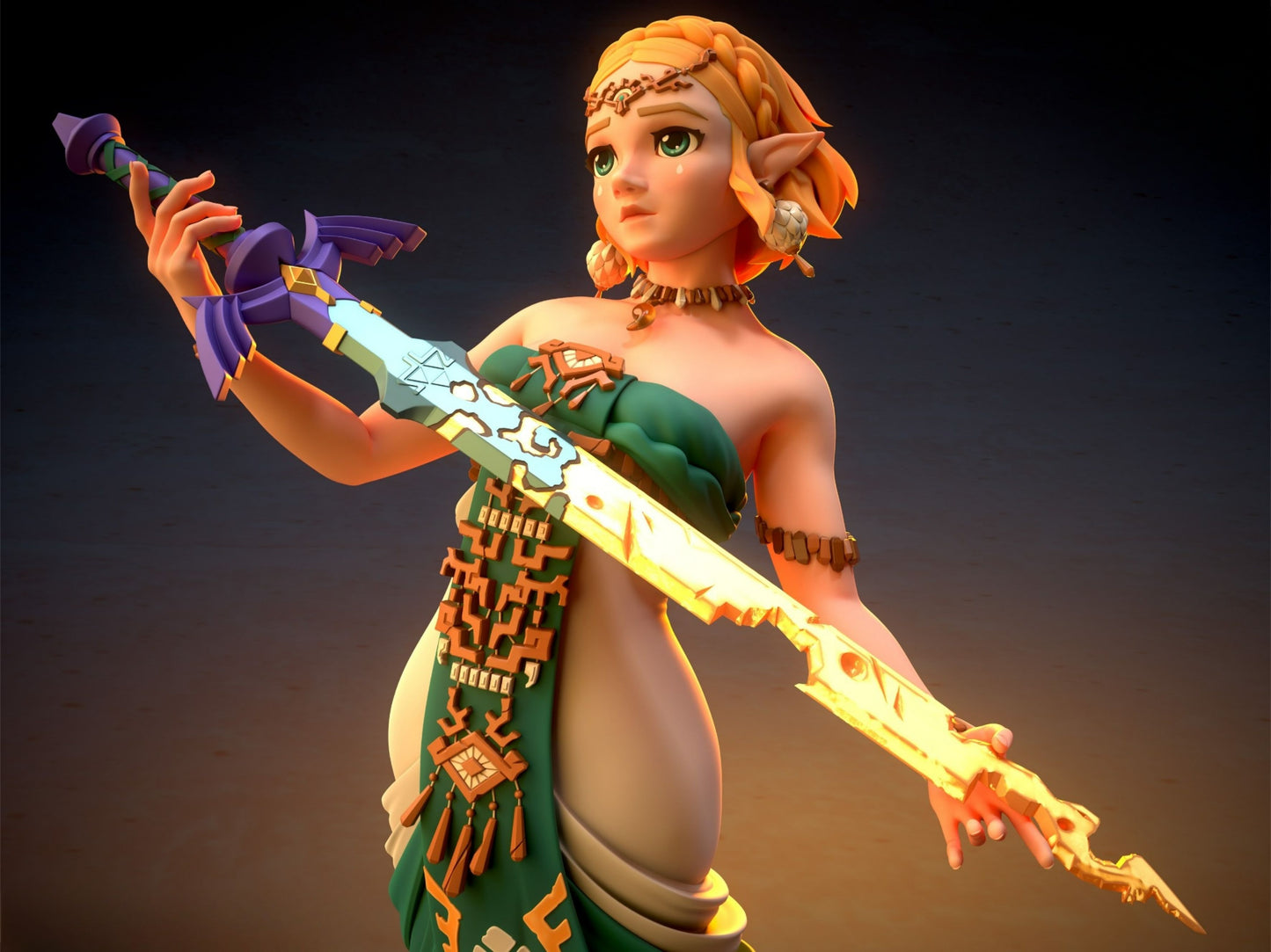 3564 Princess Zelda - The Legend of Zelda - STL 3D Print Files