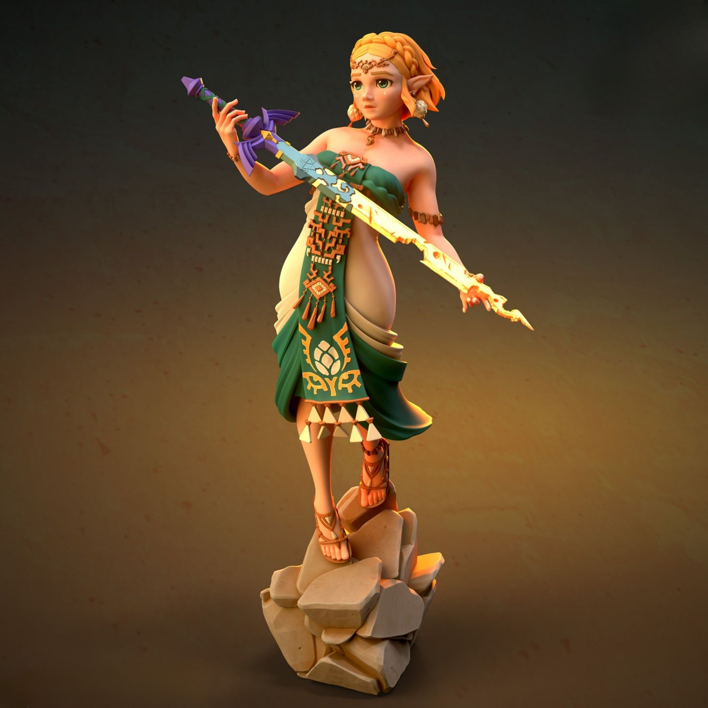 3564 Princess Zelda - The Legend of Zelda - STL 3D Print Files