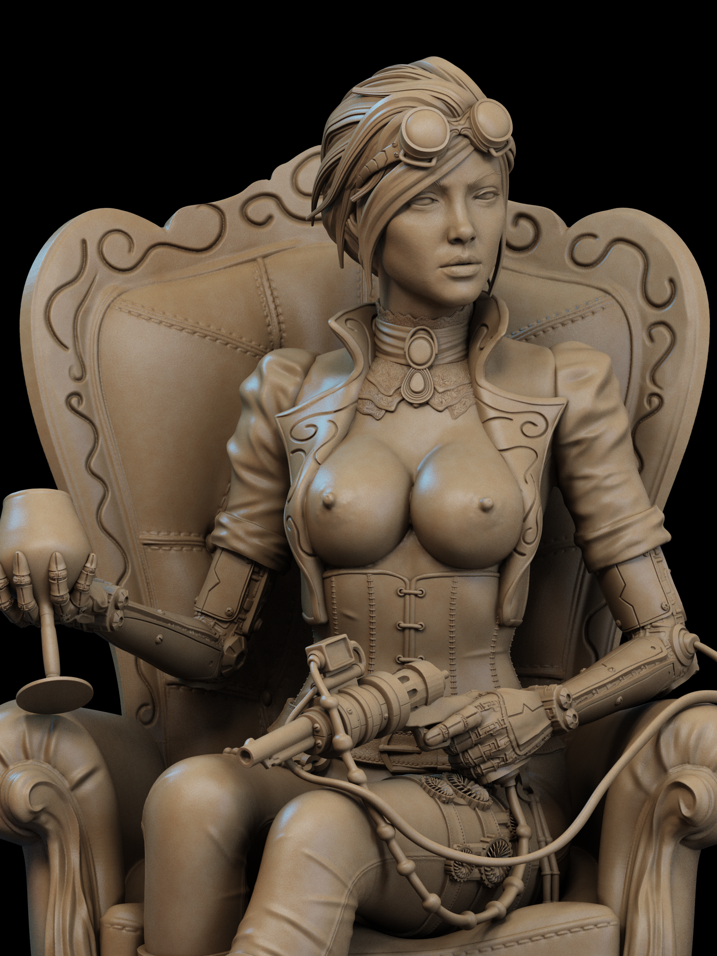 4048 Lady Mechanika NSFW - STL 3D Print Files