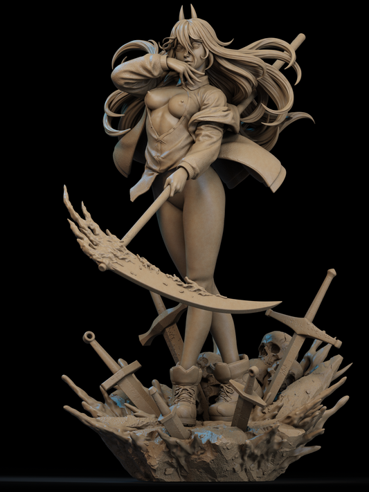3753 Power NSFW - Chainsaw Man - STL 3D Print Files