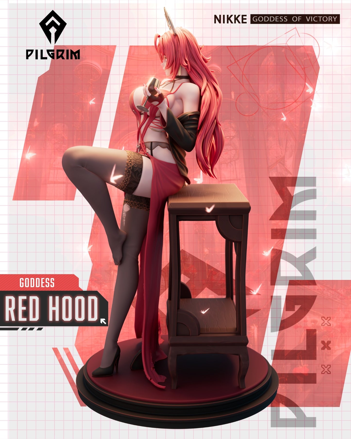 3453 Red Hood - Nikke Goddess of Victory - STL 3D Print Files