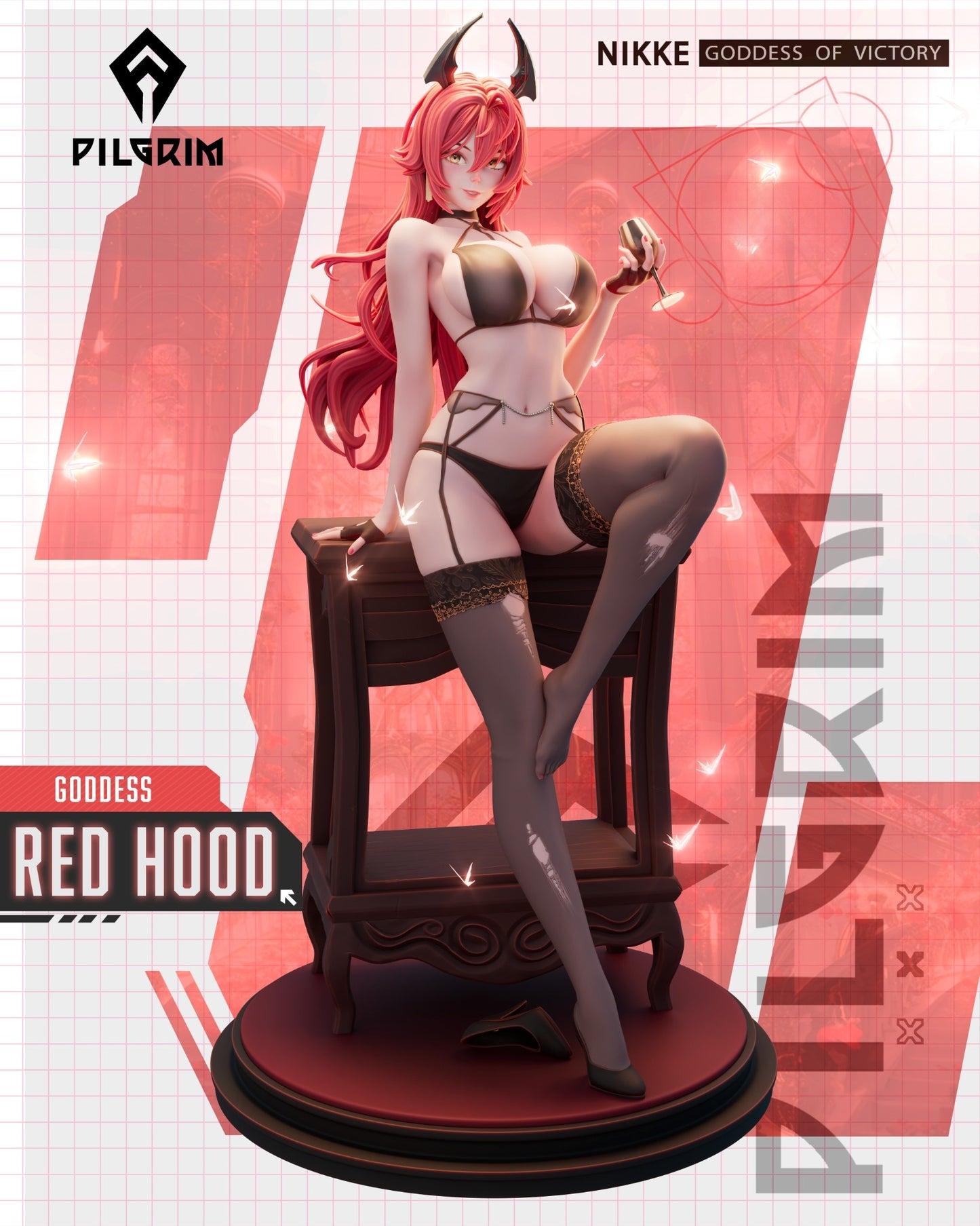 3453 Red Hood - Nikke Goddess of Victory - STL 3D Print Files