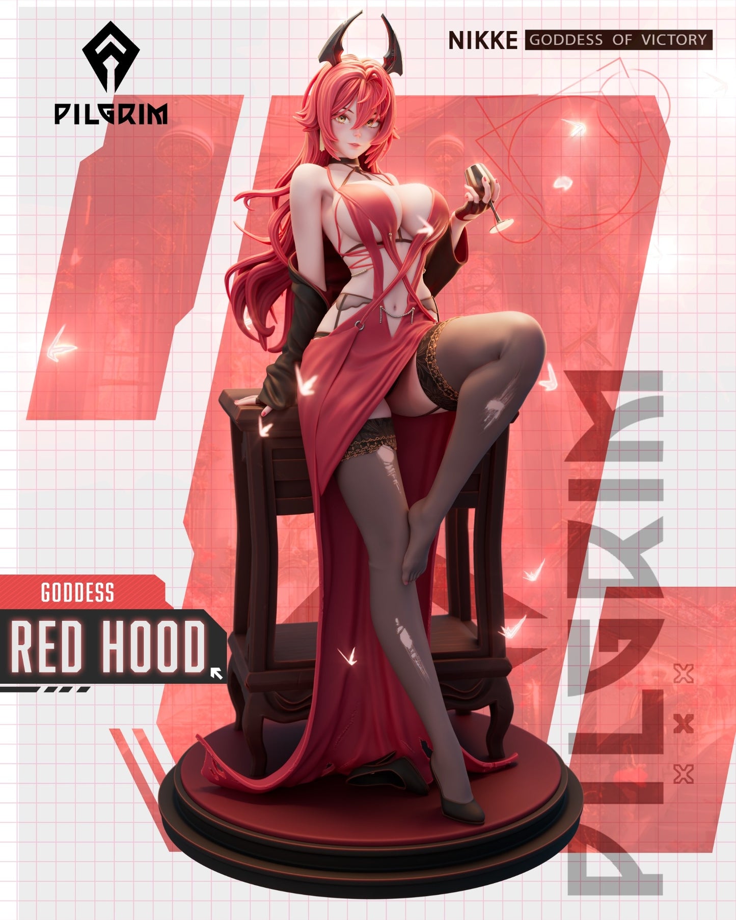 3453 Red Hood - Nikke Goddess of Victory - STL 3D Print Files