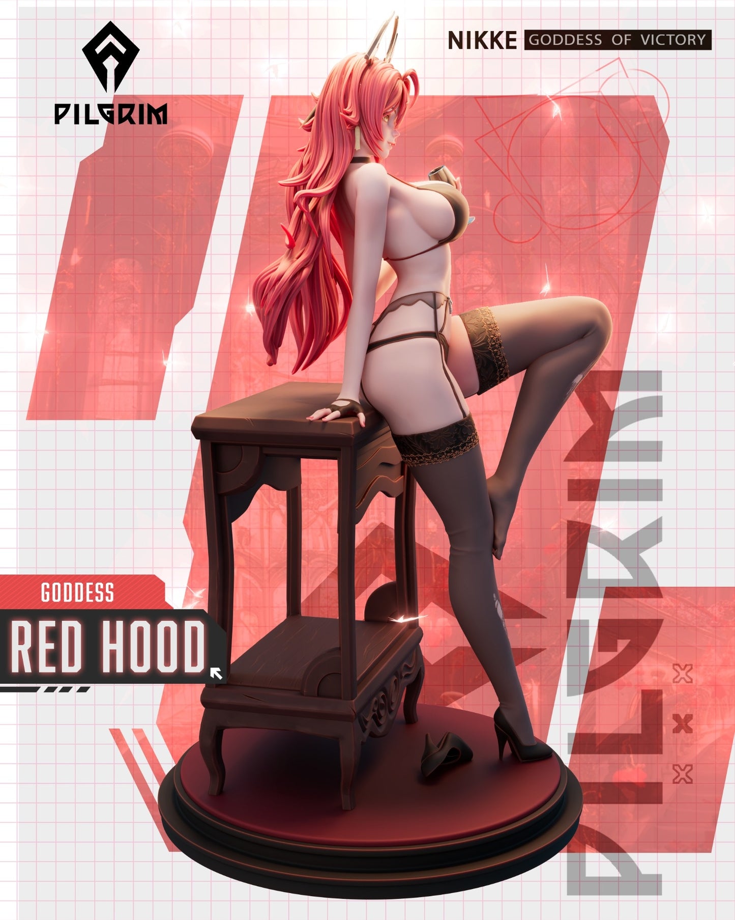 3453 Red Hood - Nikke Goddess of Victory - STL 3D Print Files