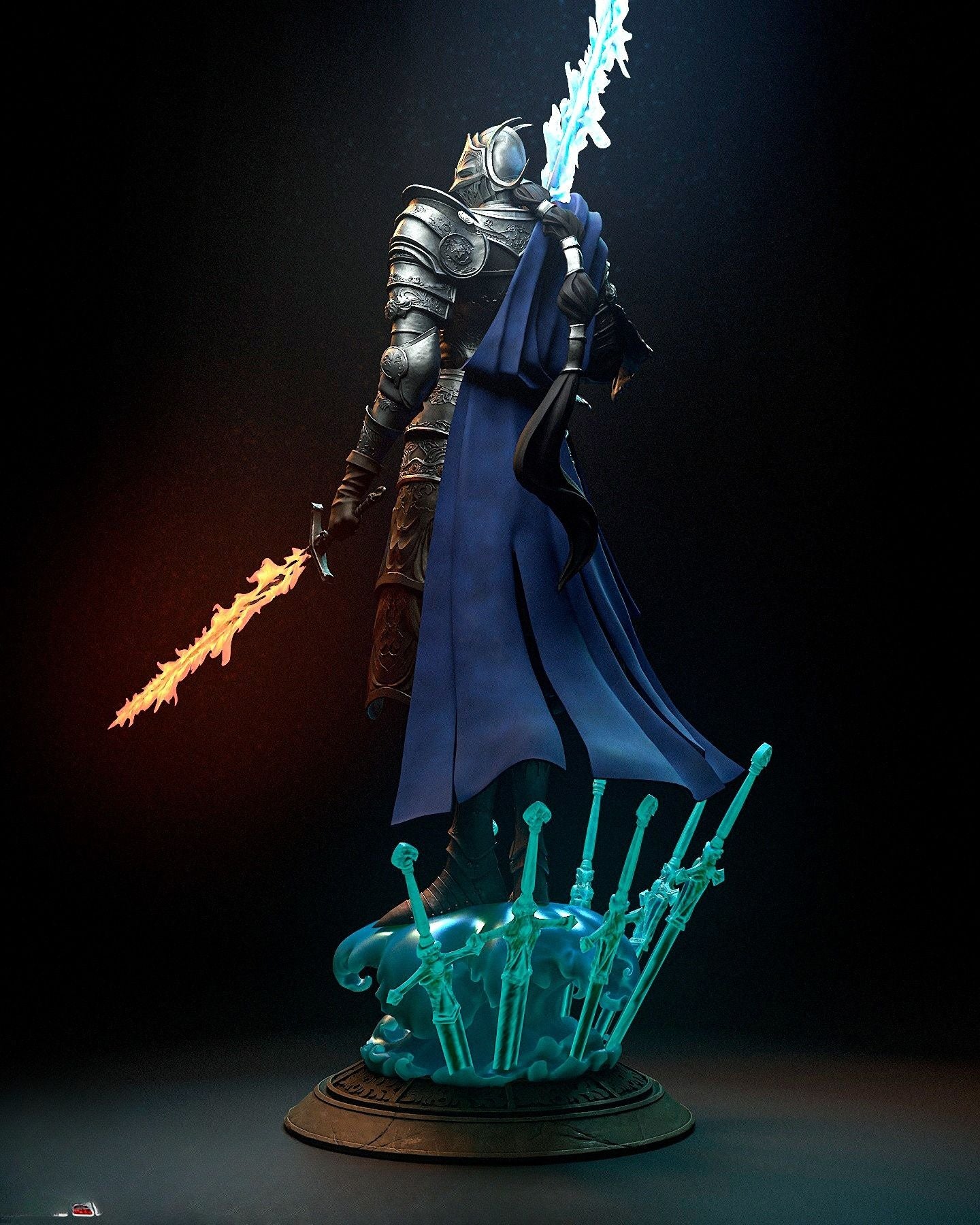 3941 Rellana Twin Moon Knight - Elden Ring - STL 3D Print Files