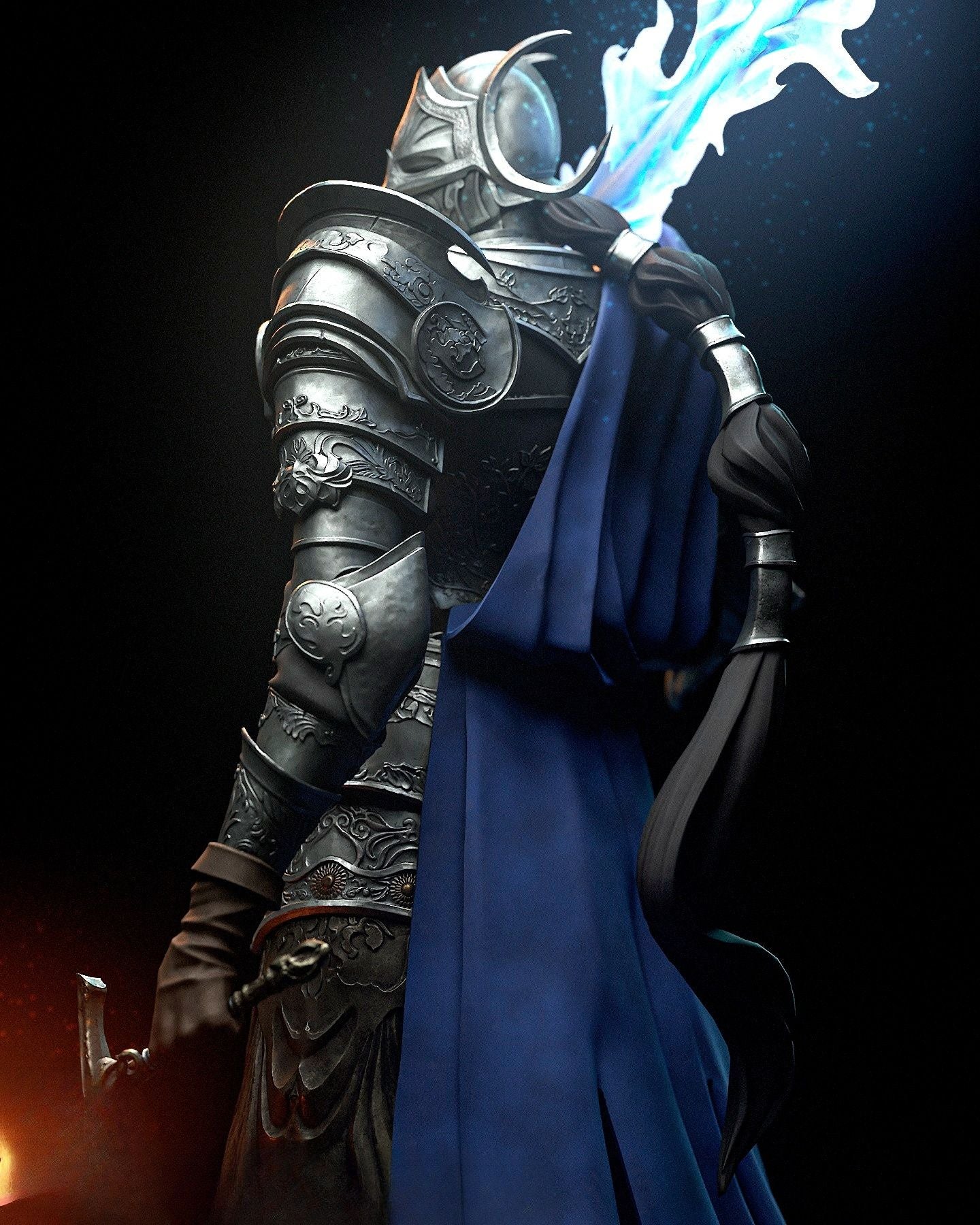 3941 Rellana Twin Moon Knight - Elden Ring - STL 3D Print Files