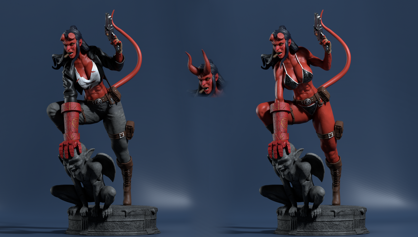 1213 Hellgirl - STL 3D Print Files
