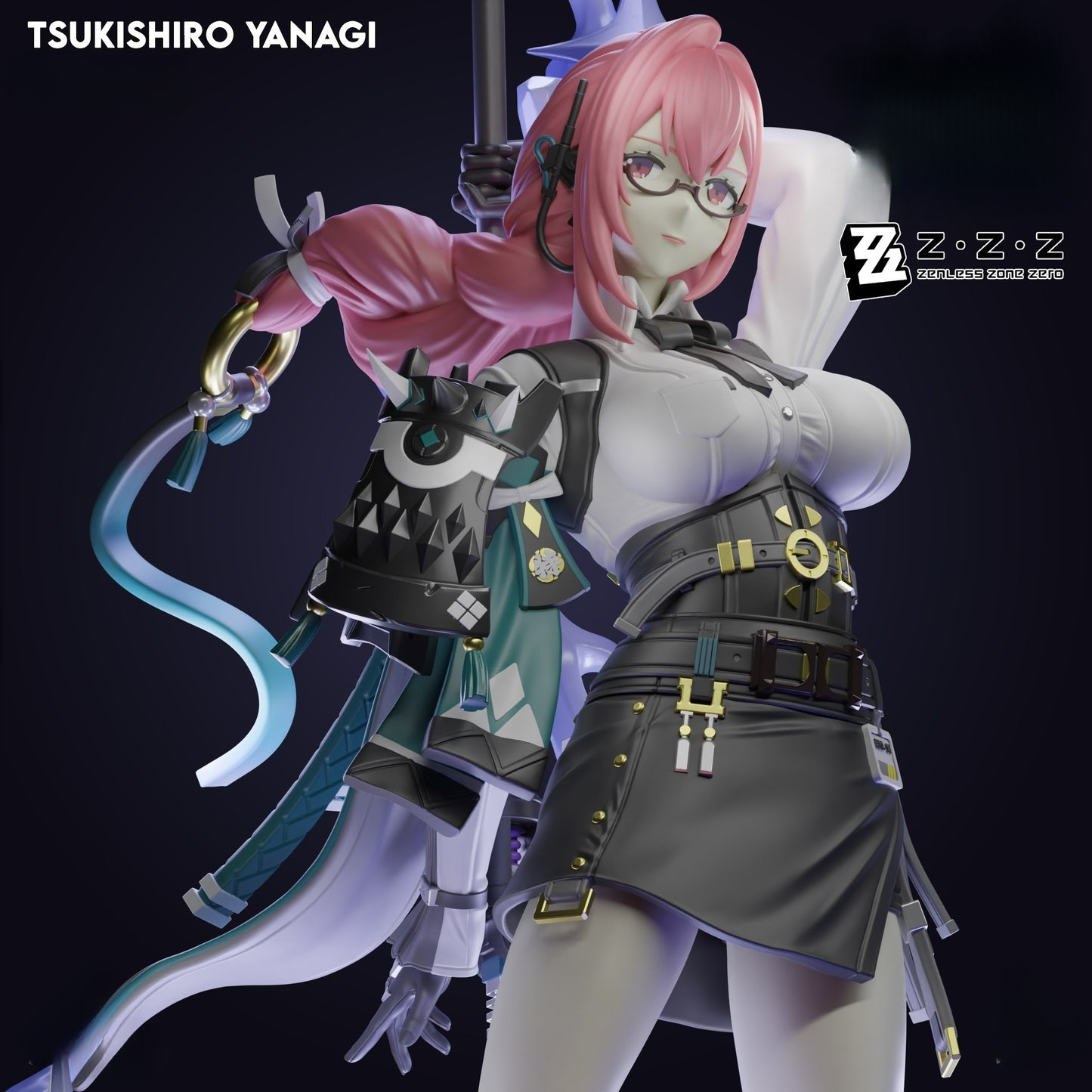 3382 Tsukishiro Yanagi - Zenless Zone Zero - STL 3D Print Files