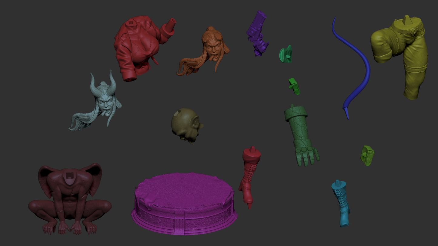 1213 Hellgirl - STL 3D Print Files
