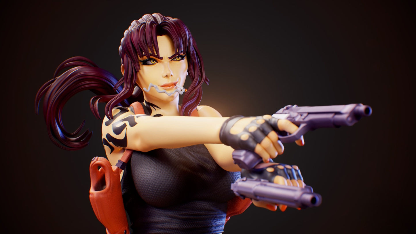 3948 Revy - Black Lagoon - STL 3D Print Files