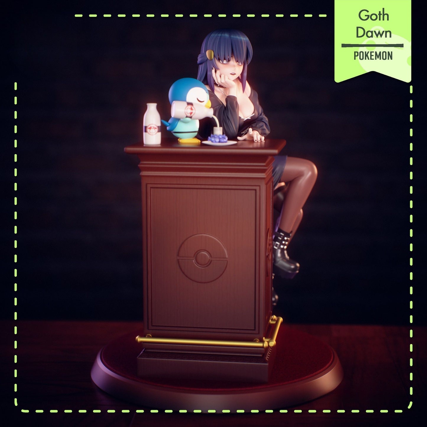 4077 Dawn - Pokemon - STL - 3d Print Files