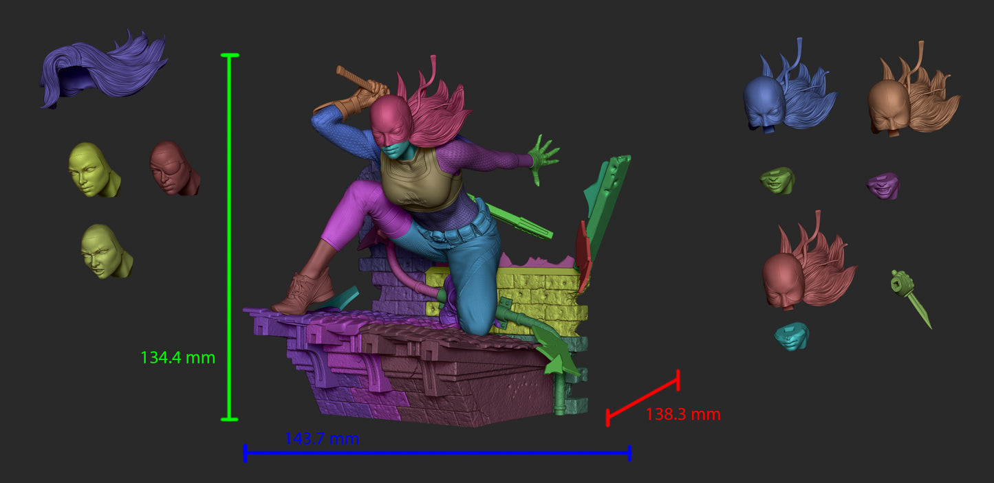 2115 Rose Wilson - DC Comics - STL 3D Print Files