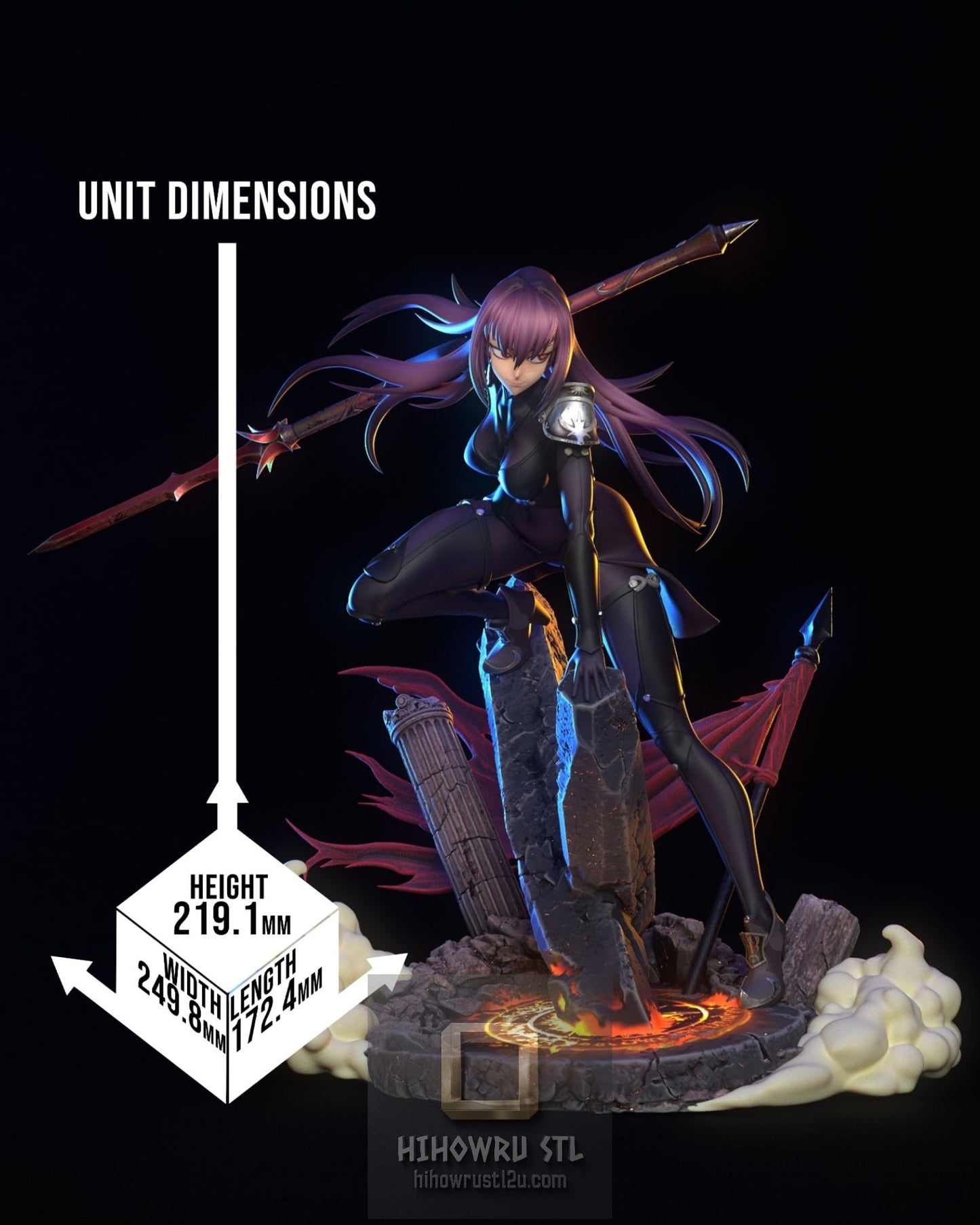 5402 Scathach - Fate/Grand Order - STL 3D Print Files
