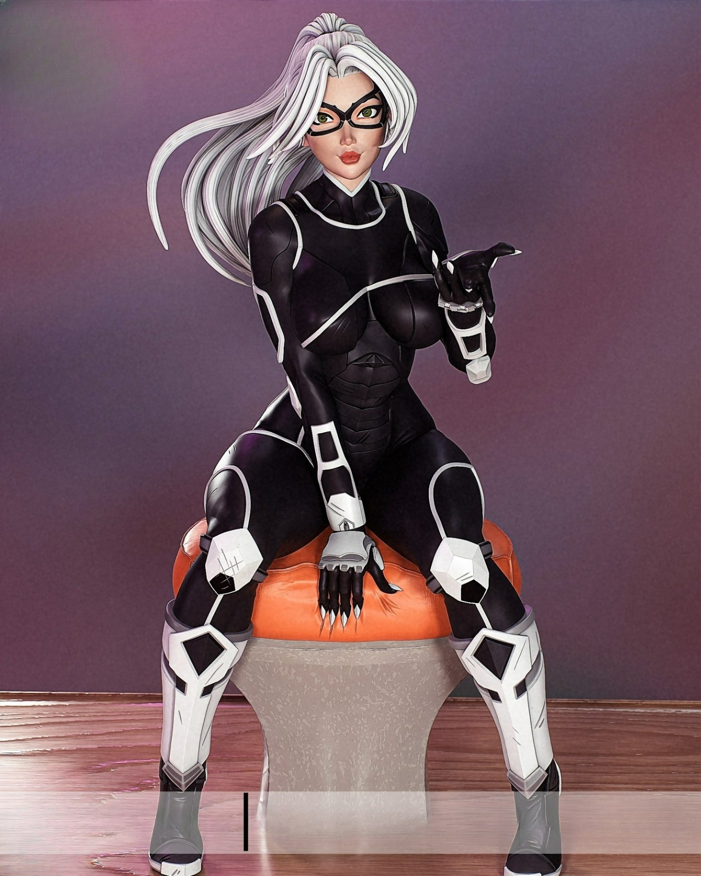 3563 Black Cat NSFW - Marvel Comics - STL 3D Print Files