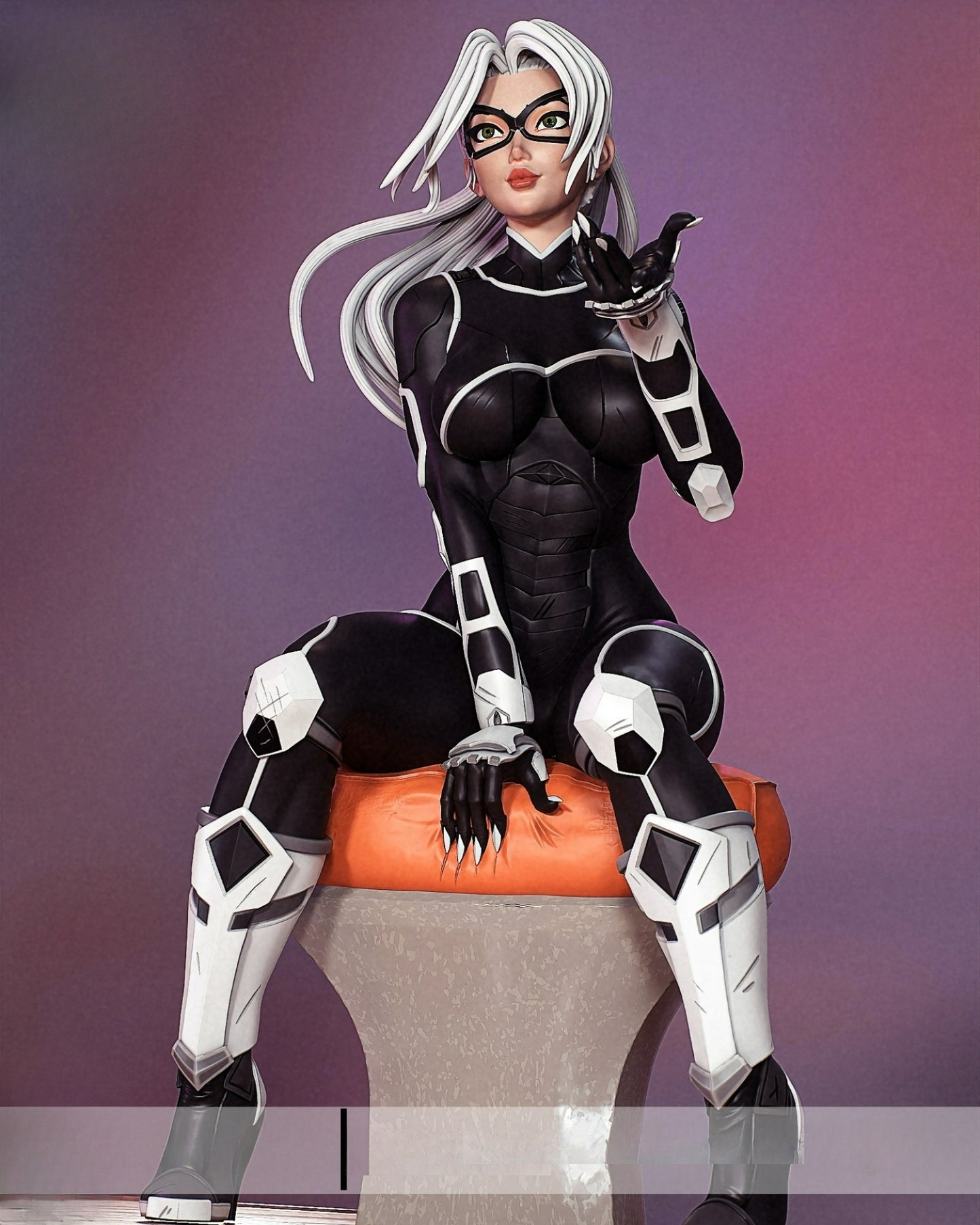3563 Black Cat NSFW - Marvel Comics - STL 3D Print Files