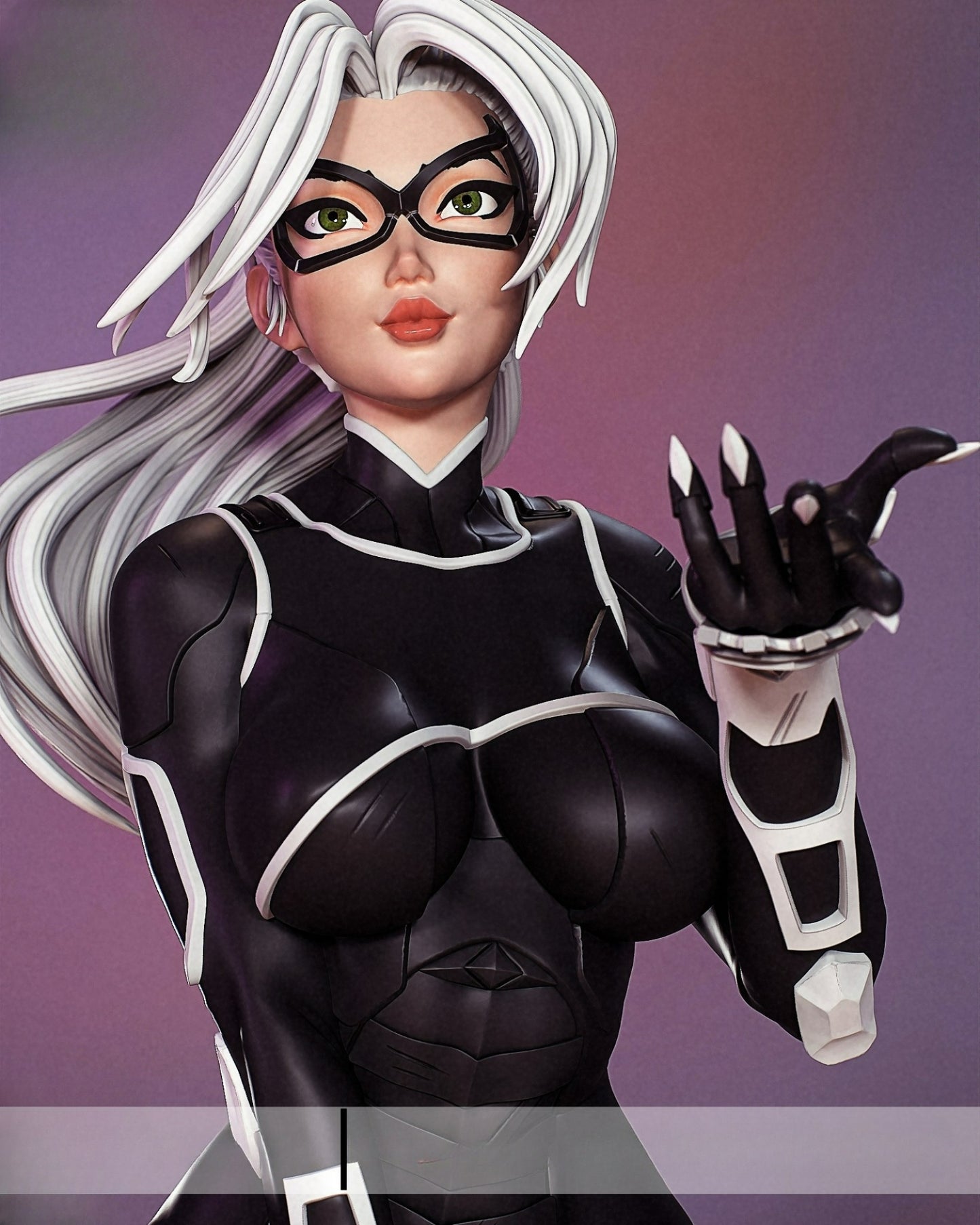 3563 Black Cat NSFW - Marvel Comics - STL 3D Print Files