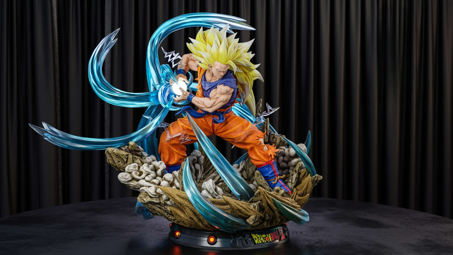 3292 Goku Kamehameha SSJ3 - Dragon Ball Z - STL 3D Print Files