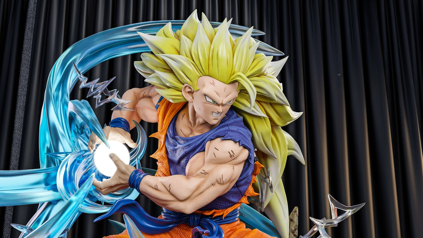 3292 Goku Kamehameha SSJ3 - Dragon Ball Z - STL 3D Print Files