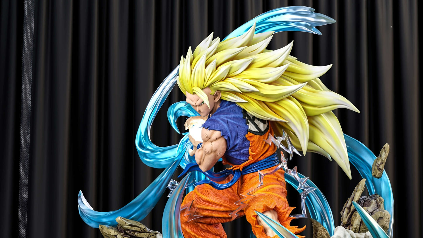 3292 Goku Kamehameha SSJ3 - Dragon Ball Z - STL 3D Print Files
