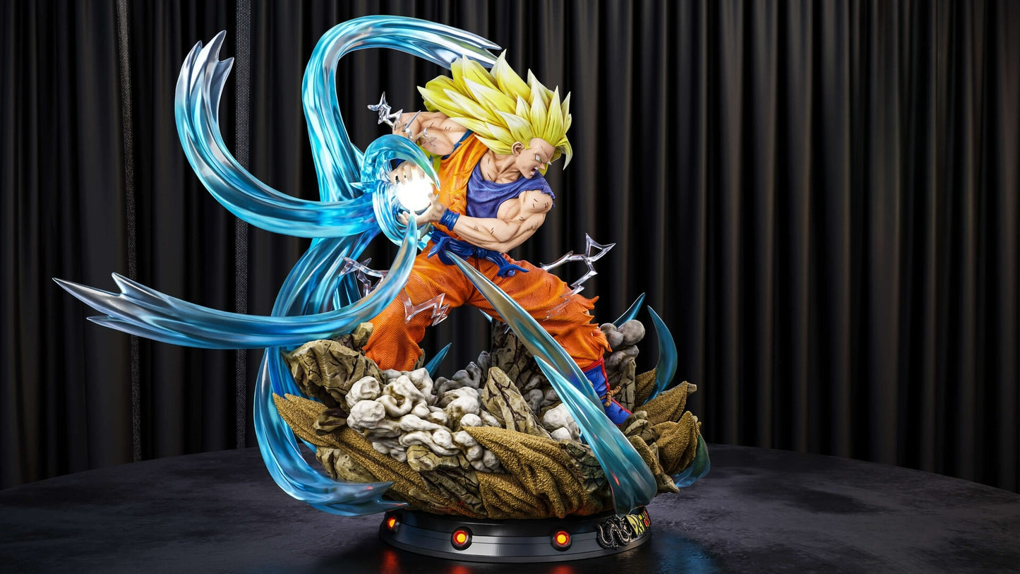 3292 Goku Kamehameha SSJ3 - Dragon Ball Z - STL 3D Print Files
