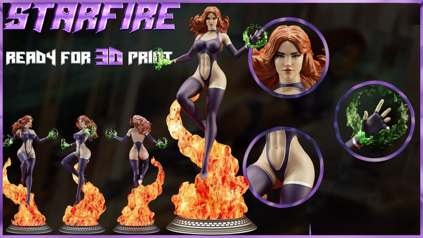 3916 Starfire NSFW - DC Comics - STL 3D Print Files