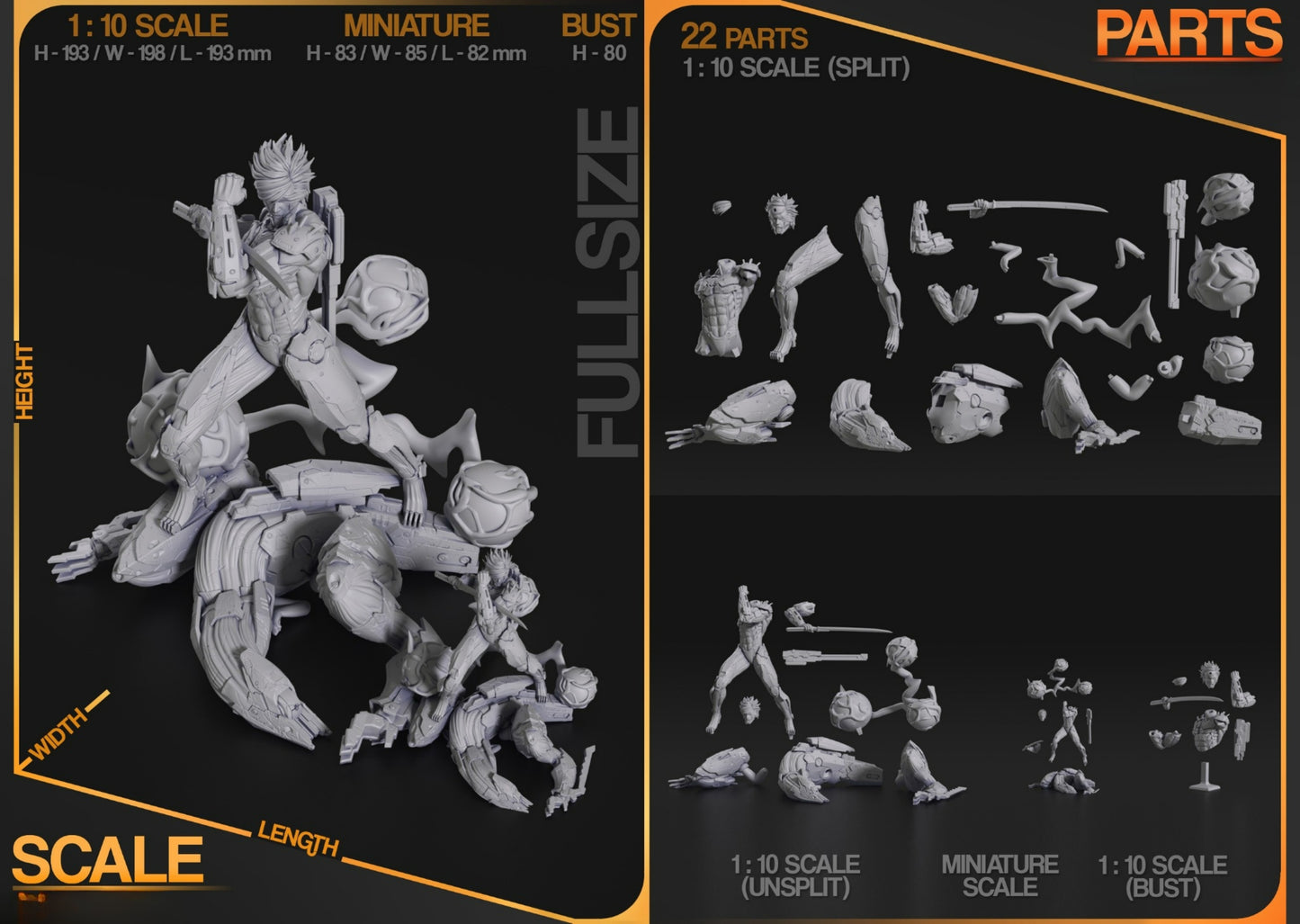 3658 Raiden - Metal Gear - STL 3D Print Files