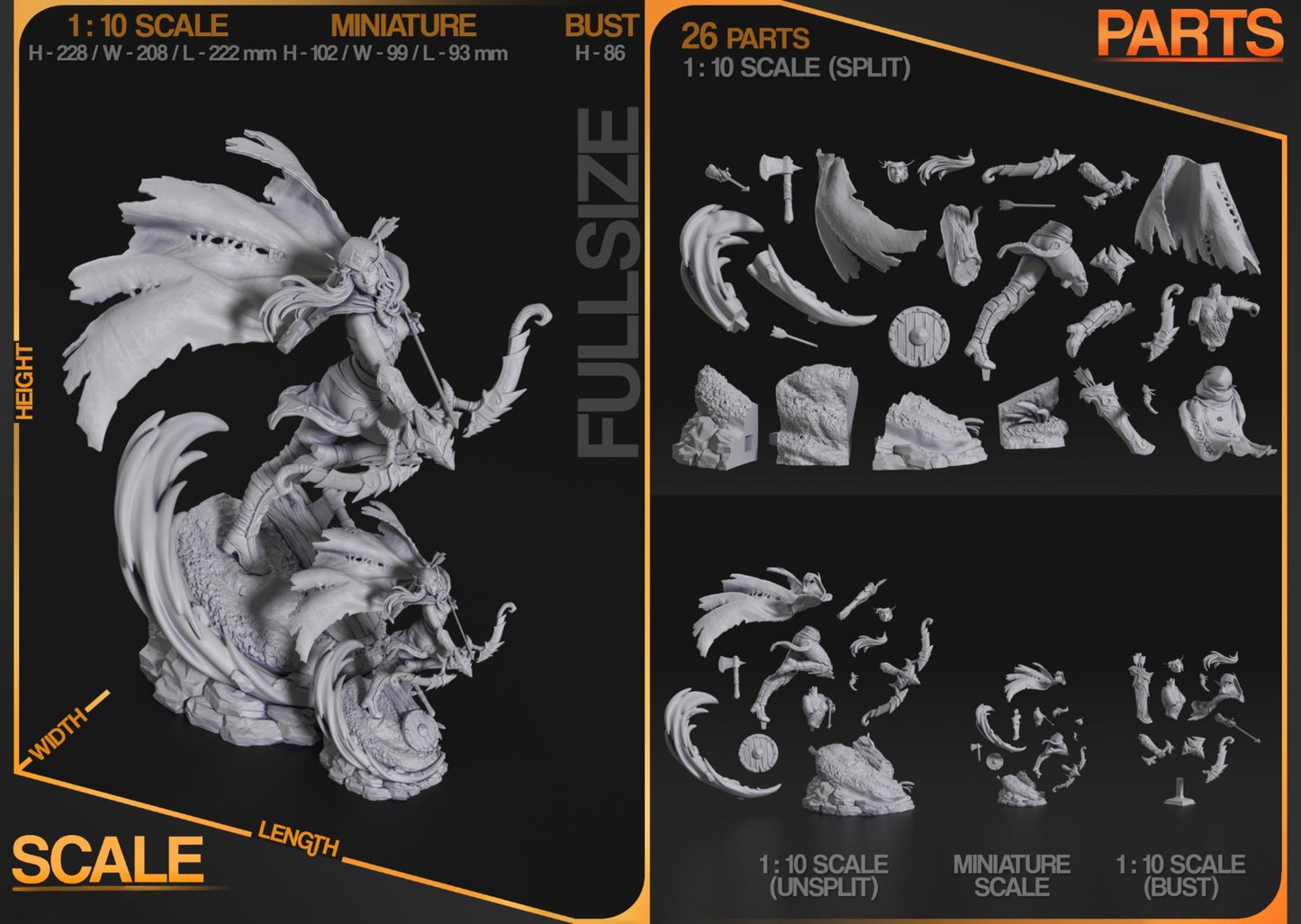 4302 Sylvanas Windrunner - World of Warcraft - STL 3D Print Files