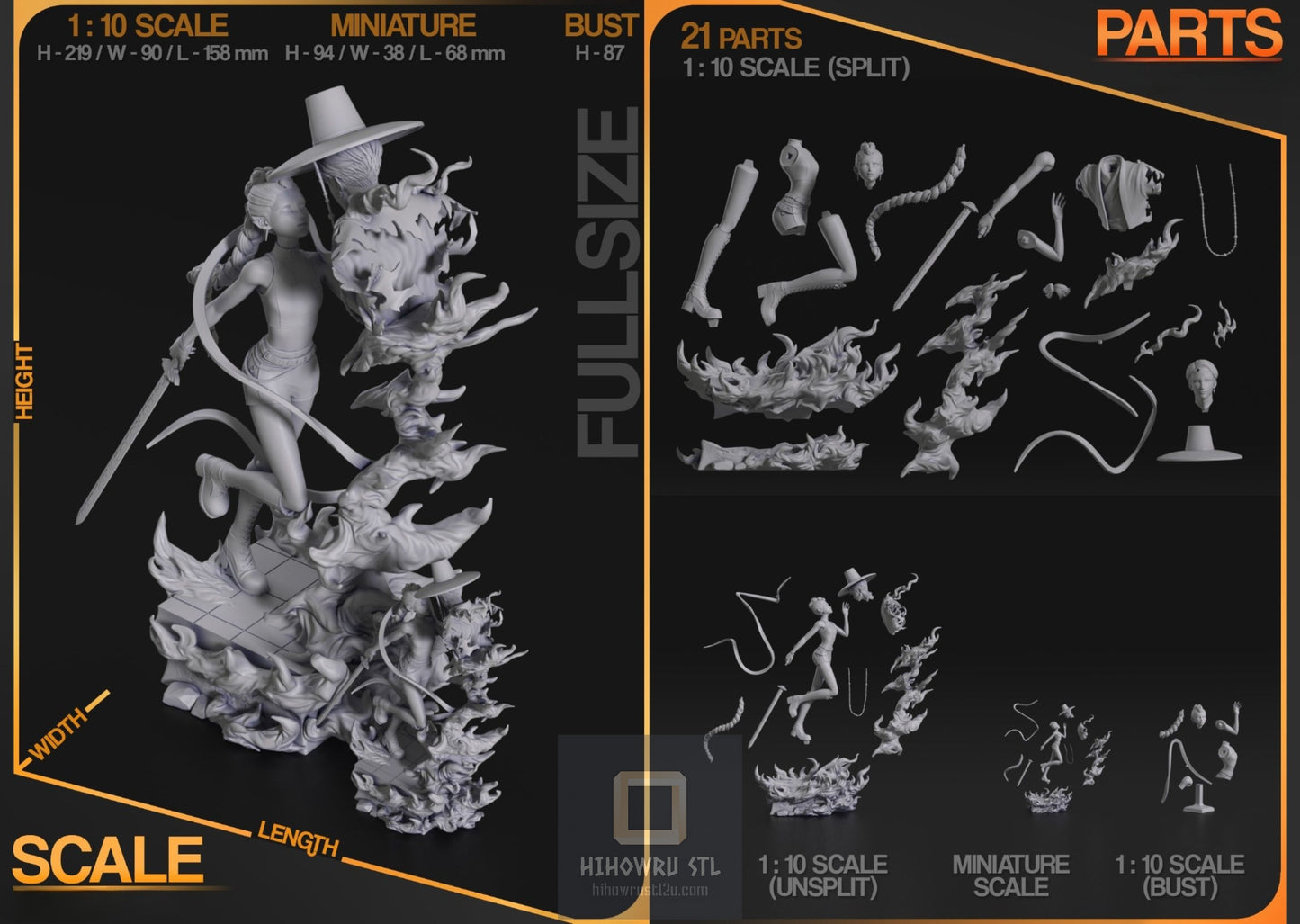 4342 Rumi - Kpop Demon Hunters - STL 3D Print Files