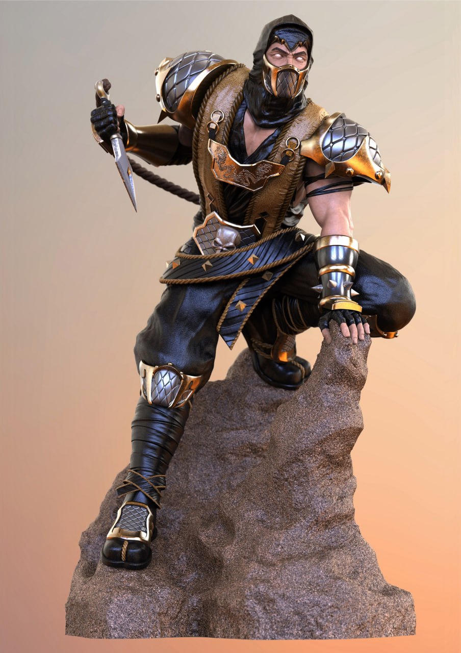 3421 Scorpion - Mortal Kombat - STL 3D Print Files