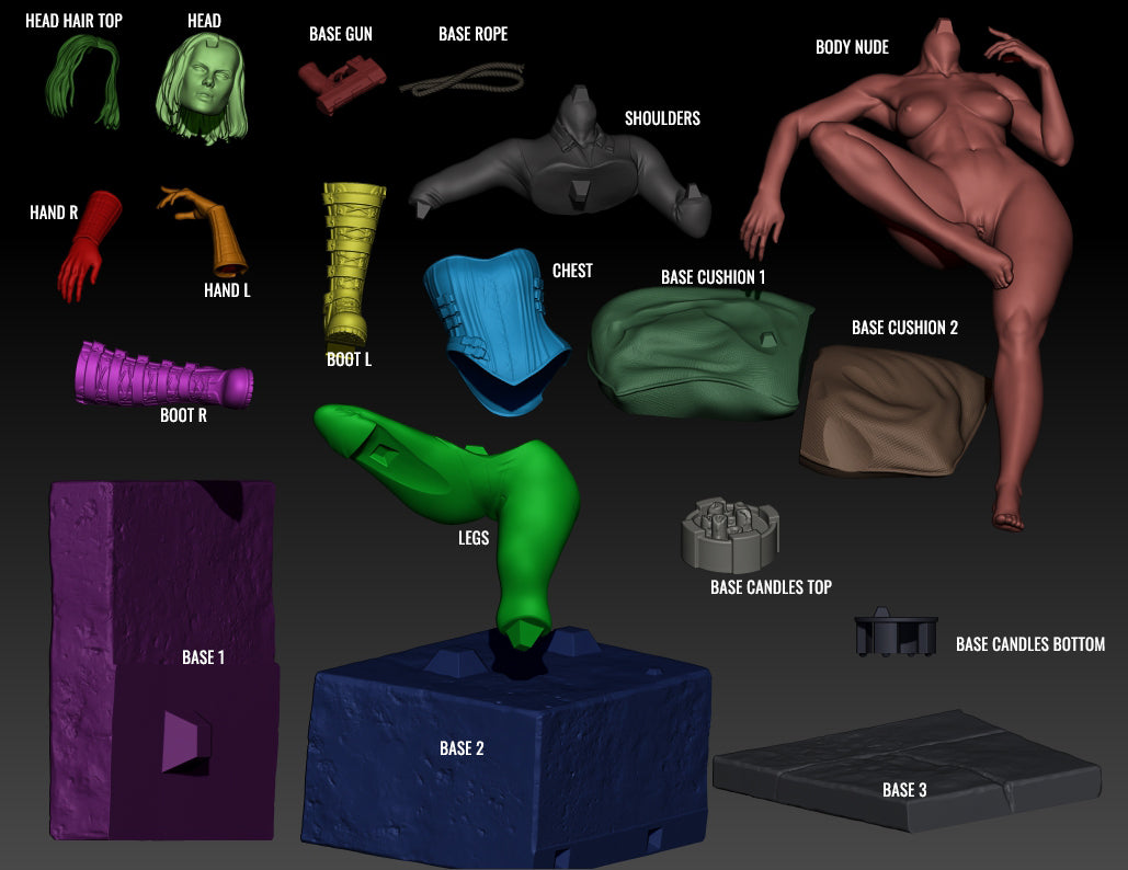 2332 Selene NSFW - Underworld - STL 3D Print Files