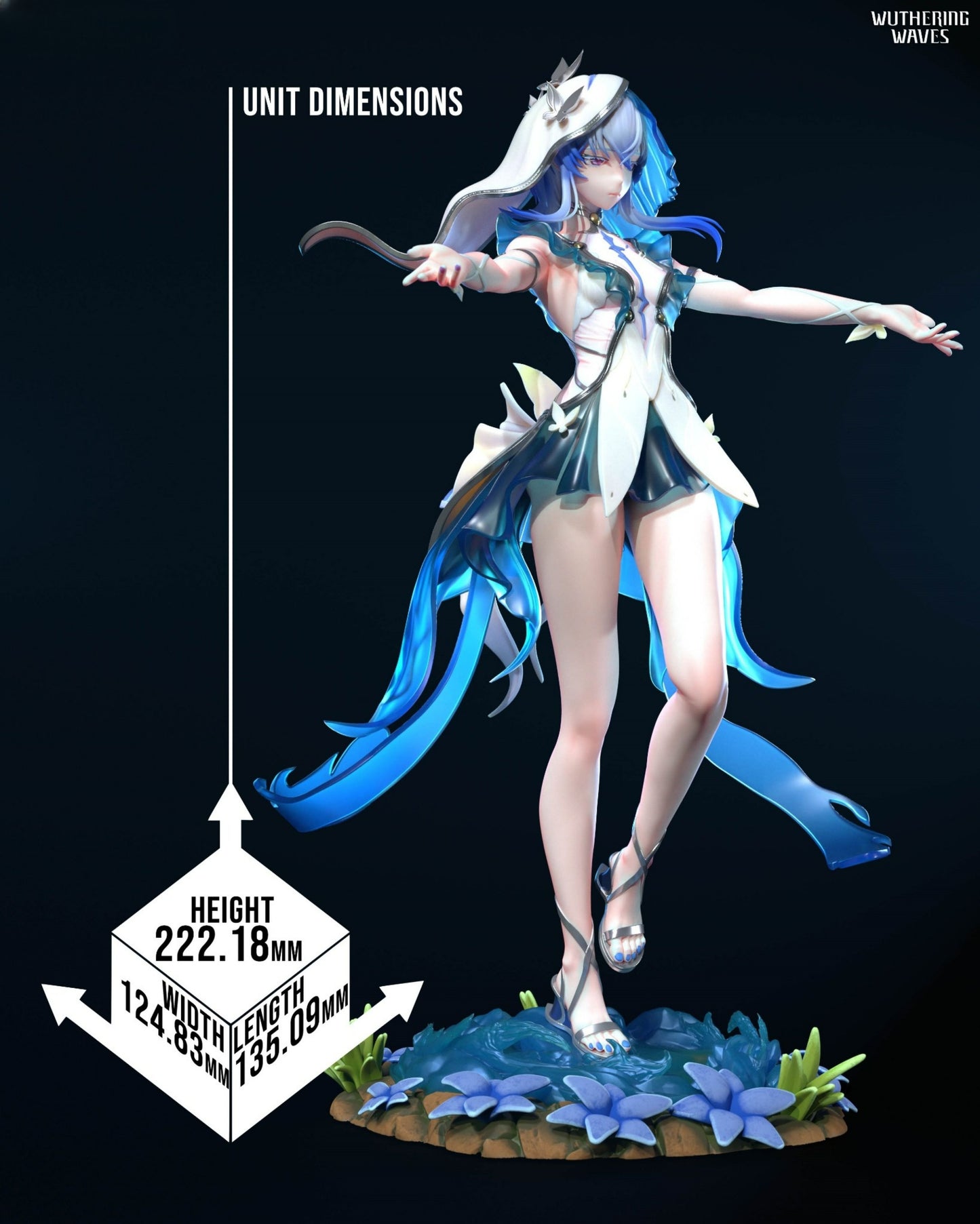 3596 The Shorekeeper - Wuthering Waves - STL 3D Print Files