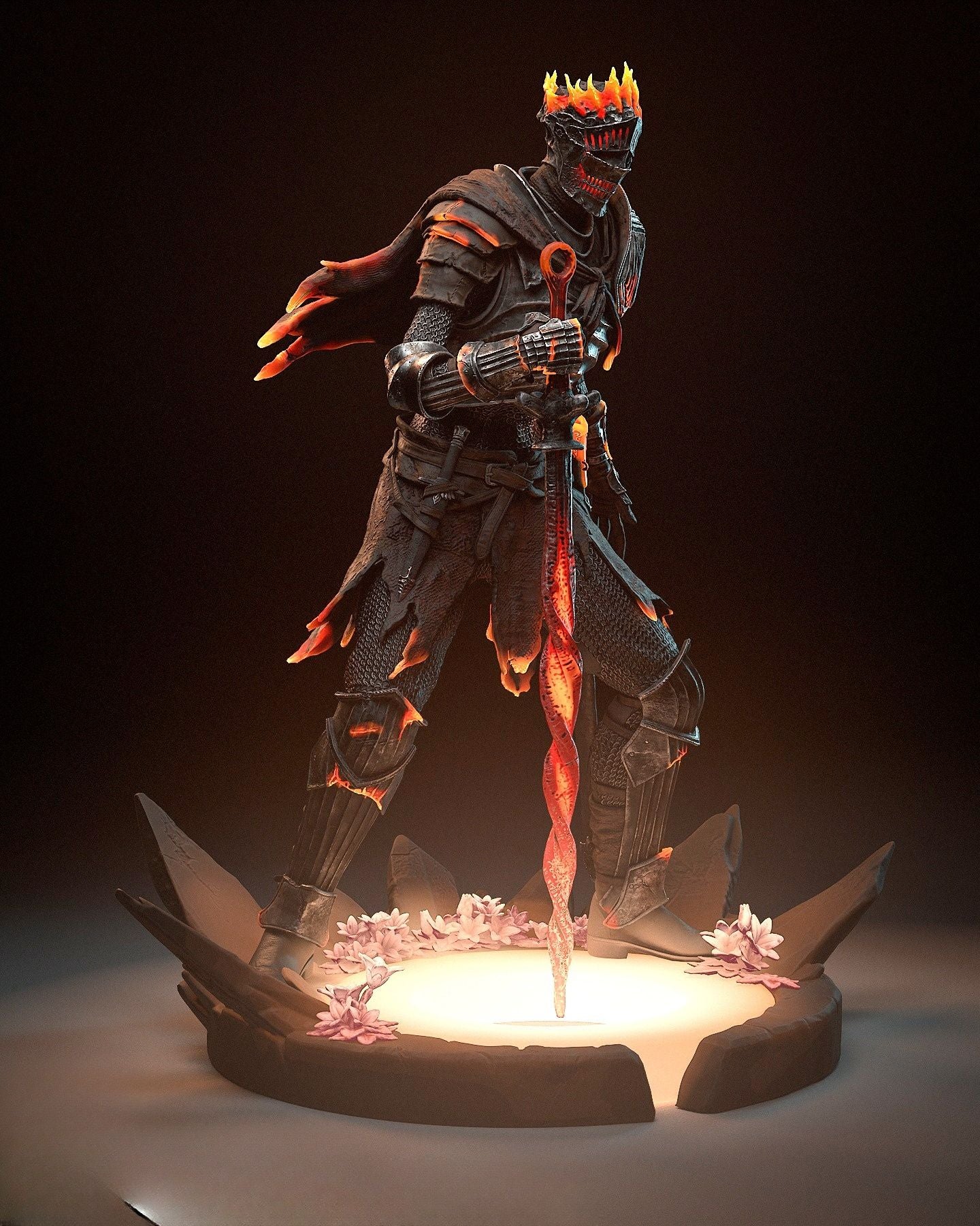 3945 Soul of Cinder - Dark Souls - STL 3D Print Files