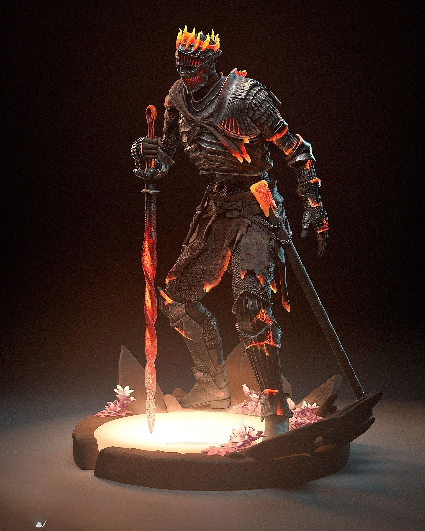 3945 Soul of Cinder - Dark Souls - STL 3D Print Files
