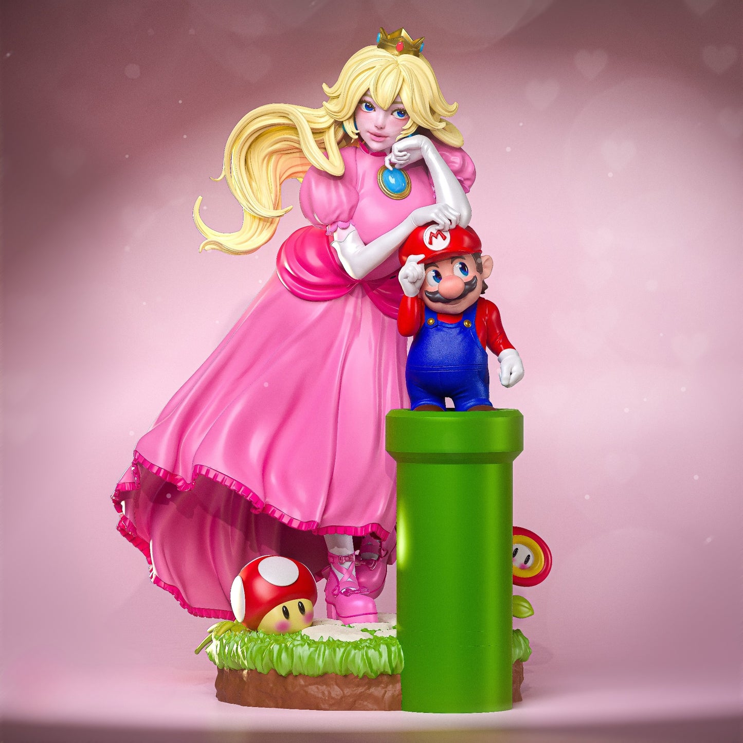 3388 Princes Peach - Super Mario Bros - STL 3D Print Files